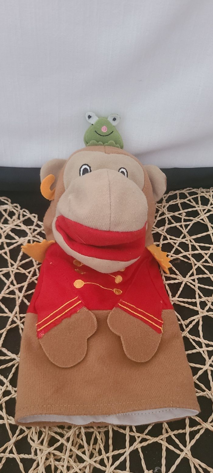 IKEA - Klapper Circus - Marionnette à main Singe avec une grenouille - photo numéro 2