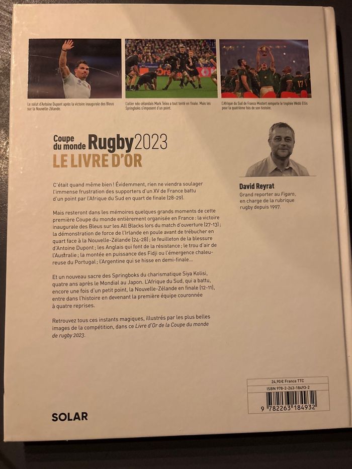 Le livre d’or coupe du monde de rugby - photo numéro 2