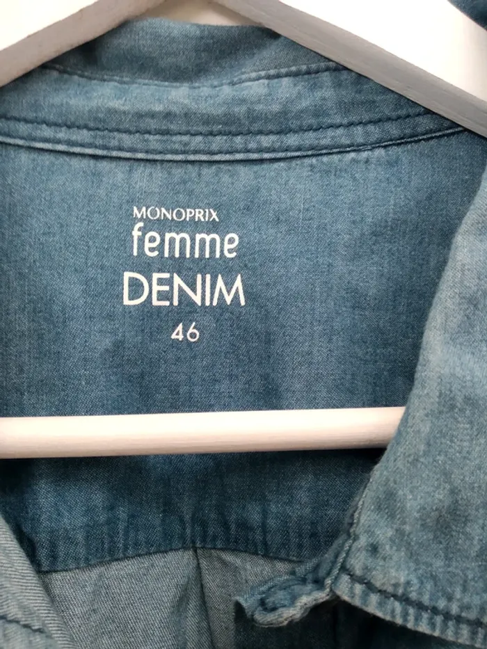 Chemise en jean Monoprix taille 46 - photo numéro 3