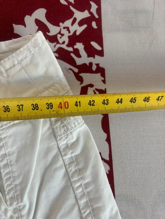 Pantacourt Camaïeu blanc taille 40 blanc - photo numéro 6