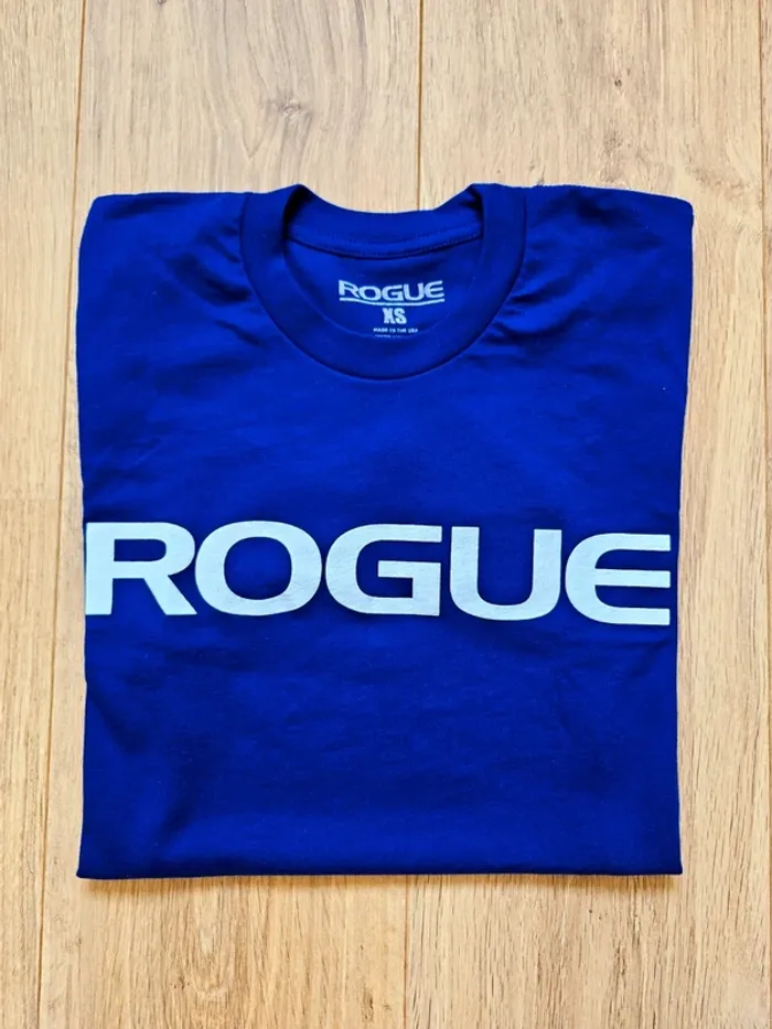 T-shirt Rogue crossfit bleu XS homme neuf