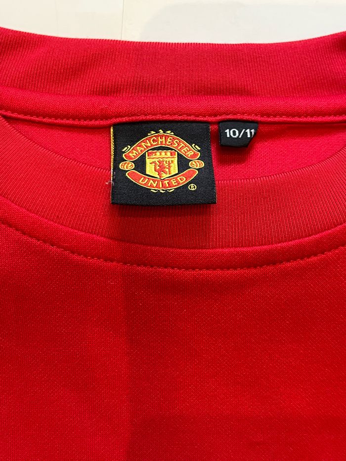 maillot sans manches rouges manchester united 10/11 ans - photo numéro 2