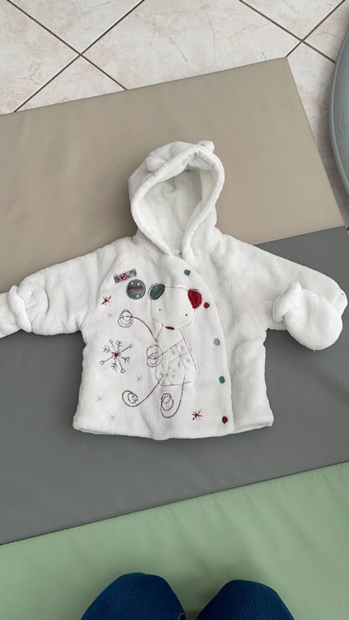 Veste polaire mixte avec gants 3 mois