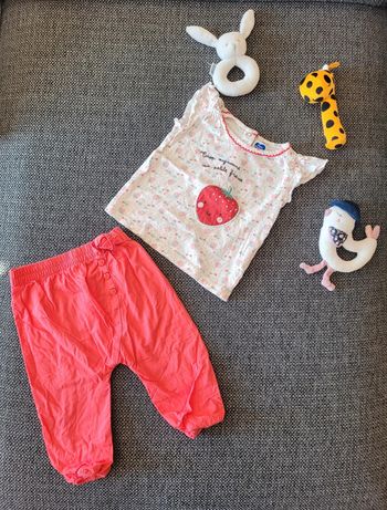 Ensemble 2 pièces fille 12 mois