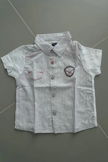 Chemise manches courtes Terre de marins 12 mois
