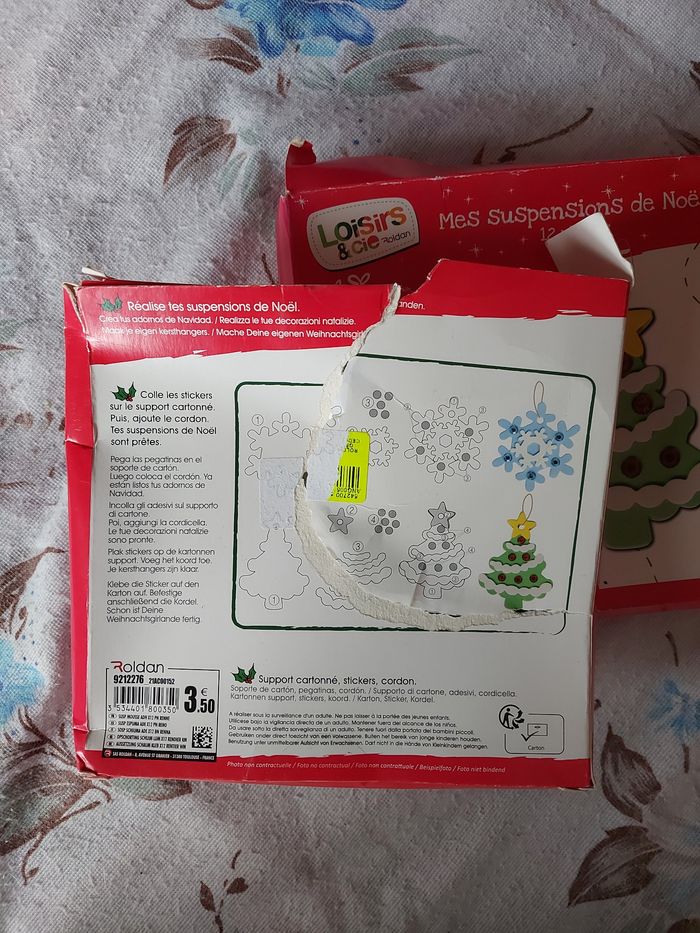 Lot kits créatifs suspensions sapin - photo numéro 2