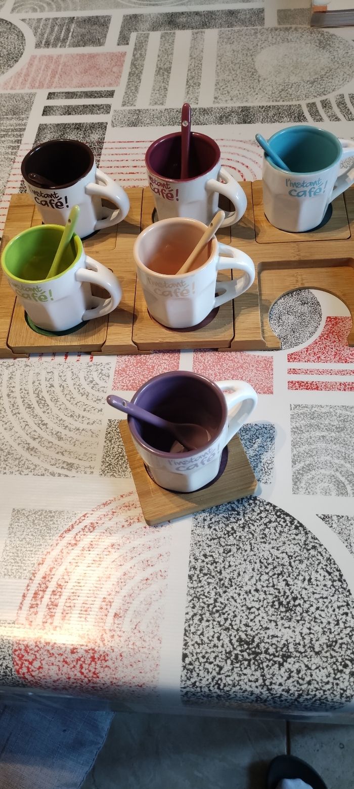 Ensemble tasses à café - photo numéro 4