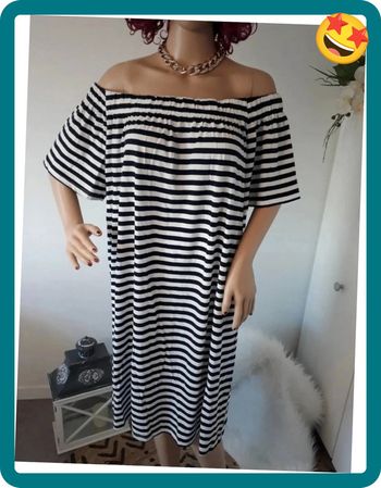 Robe à Rayures H&M Taille M🌿💝