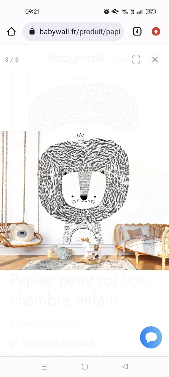 Papier peint Lion - photo numéro 2