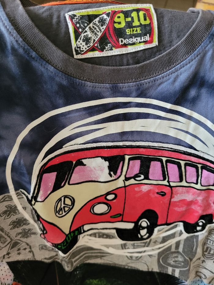 Lot 2 tee-shirts manches courtes garçon Desigual - photo numéro 2