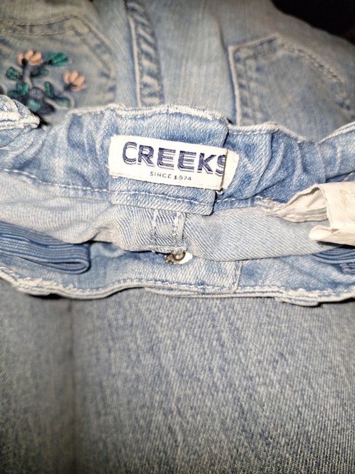 Jeans slim 4 ans fleurie - photo numéro 5