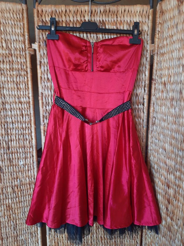 Robe bustier No excuse satin 38