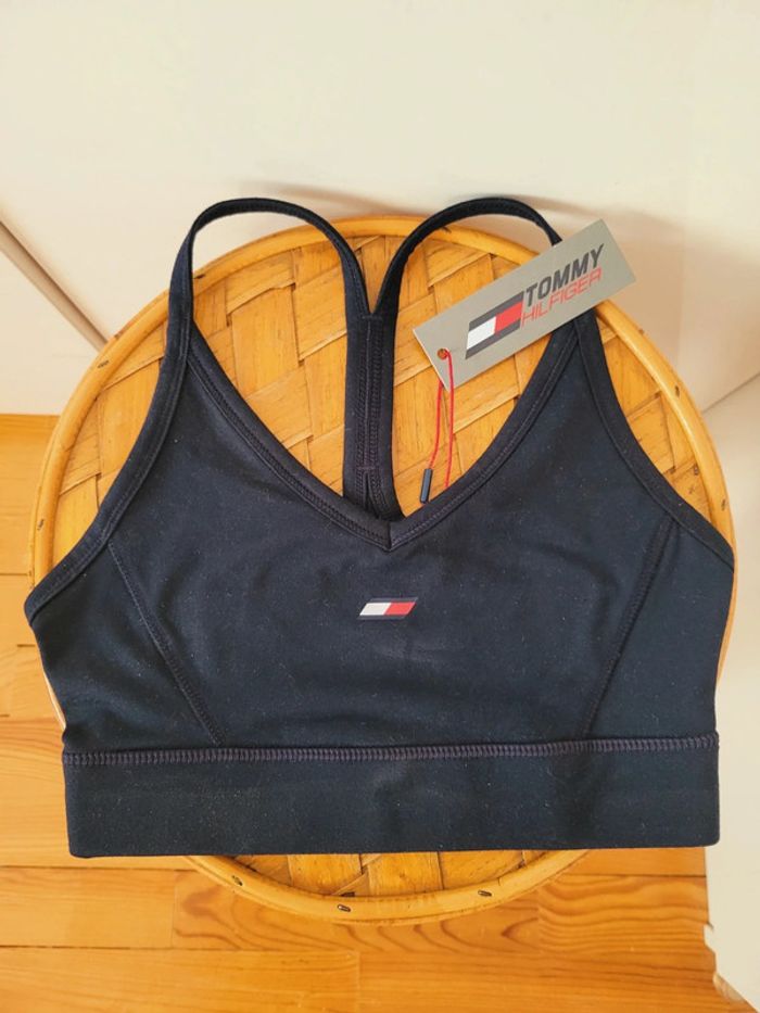Neuf Haut Top brassière soutien gorge tenue de sport Tommy Hilfiger taille XS 34 - photo numéro 4