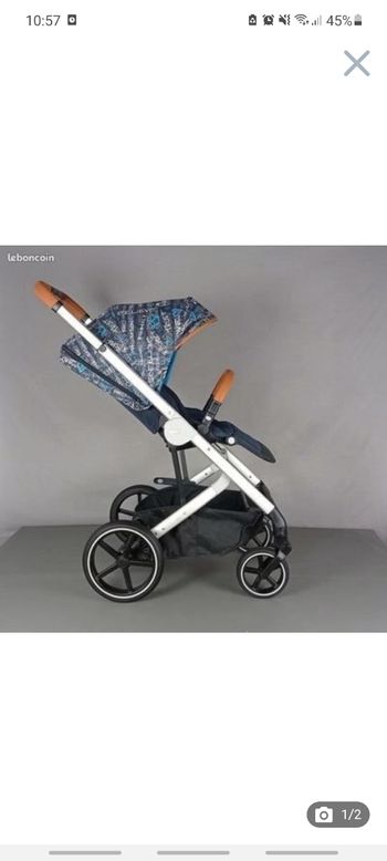 poussette balios s avec son cosy et adaptateur