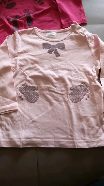 t shirt manches longues motif hiver