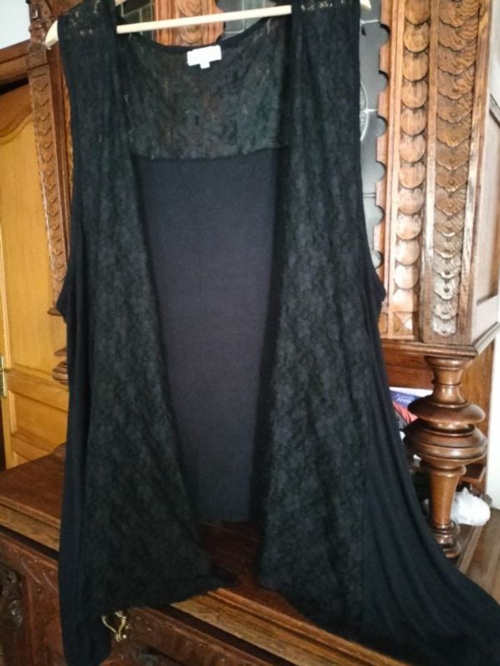 Gilet dentelle grande taille