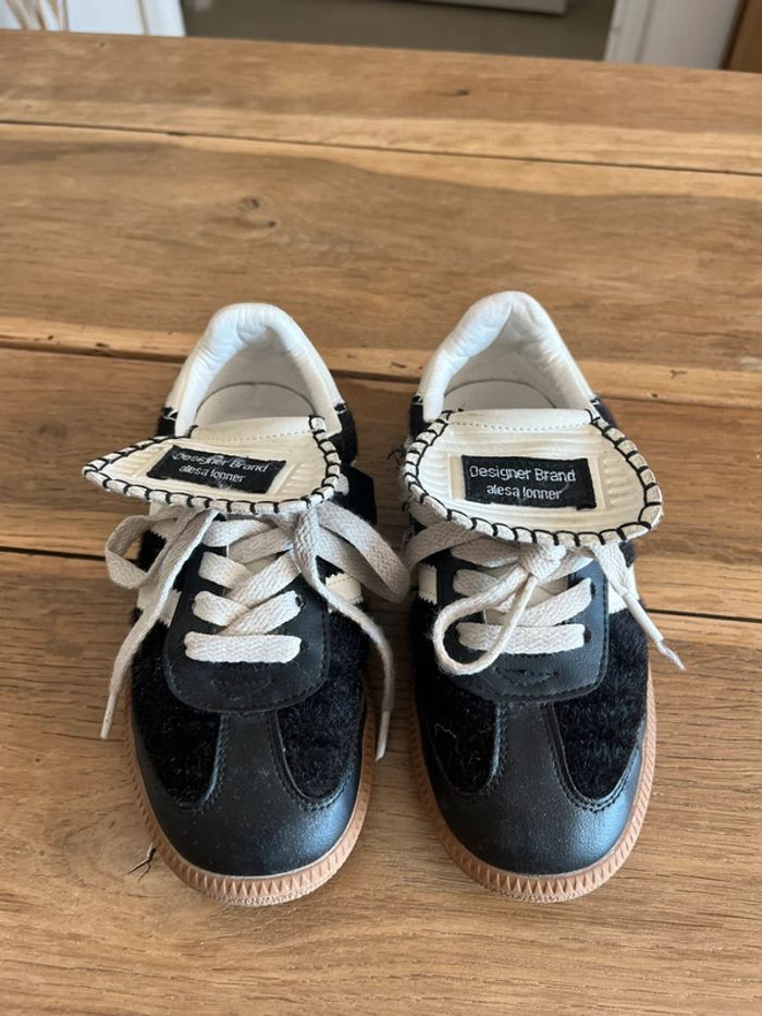 Baskets style gazelle Alesa Lonner noires - photo numéro 2
