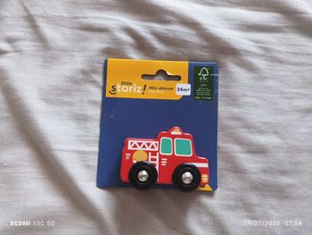 Camion pompier en bois