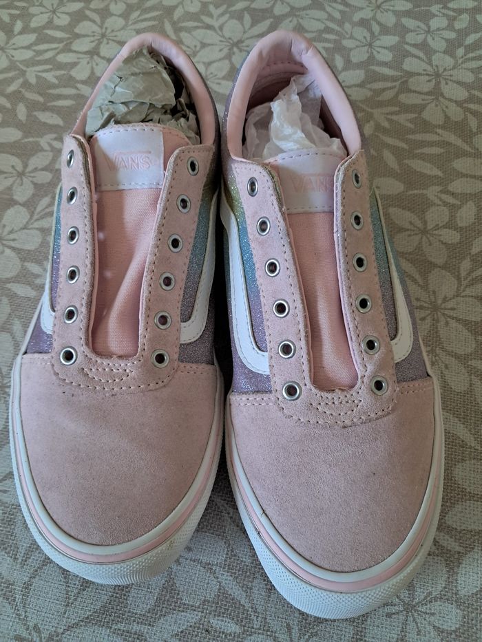 Vans rose paillettes  arc-en-ciel  taille 38 🌈 - photo numéro 10