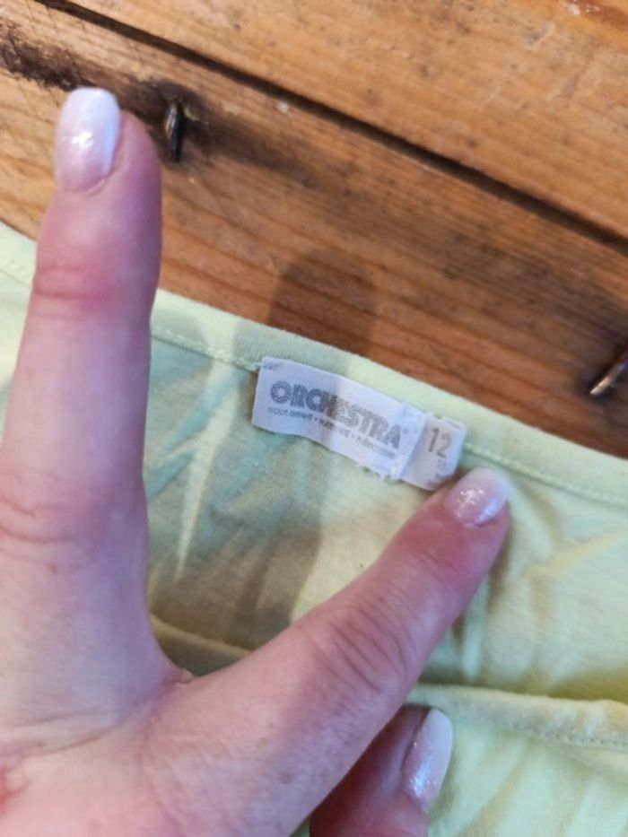 T-shirt jaune motif ananas taille 12 ans - photo numéro 4