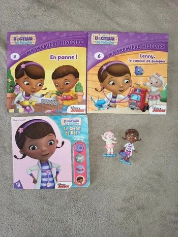 Livres + figurines Dr la peluche Disney