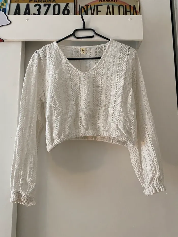 Blouse dentelle blanche TAO - photo numéro 3