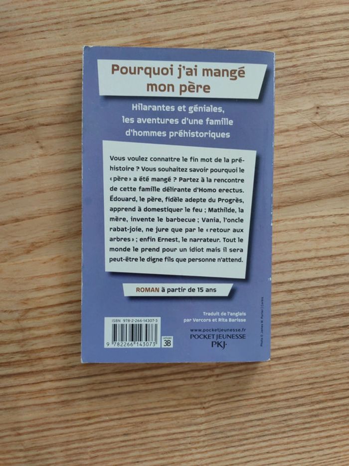 Livre pourquoi j'ai mangé mon père - photo numéro 2