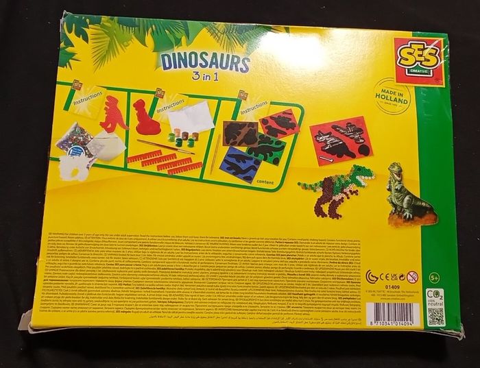 Jeu 3 en 1 thème dinosaure neuf - photo numéro 2