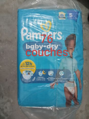 Couches Pampers taille 5