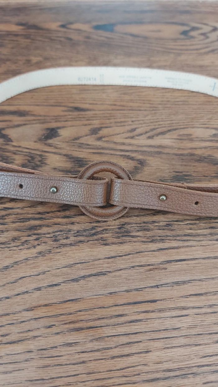 Ceinture 1un2deux3trois marron en cuir  80cm - photo numéro 11