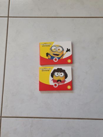 Figurines en papier les minions 2 mcdo Neuf u13