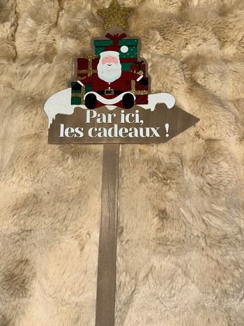 Panneau en bois de noel