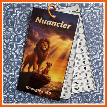 Nuancier guangna 360 numéroté