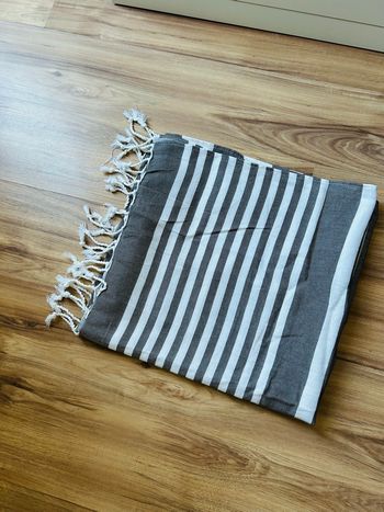 Dessus de table gris à rayures 188-92cm