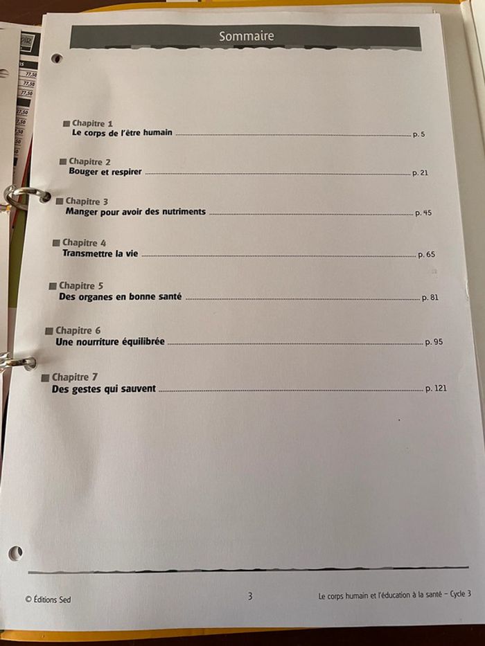 Le corps humain et l’éducation à la santé cycle 3 éditions sed - photo numéro 10