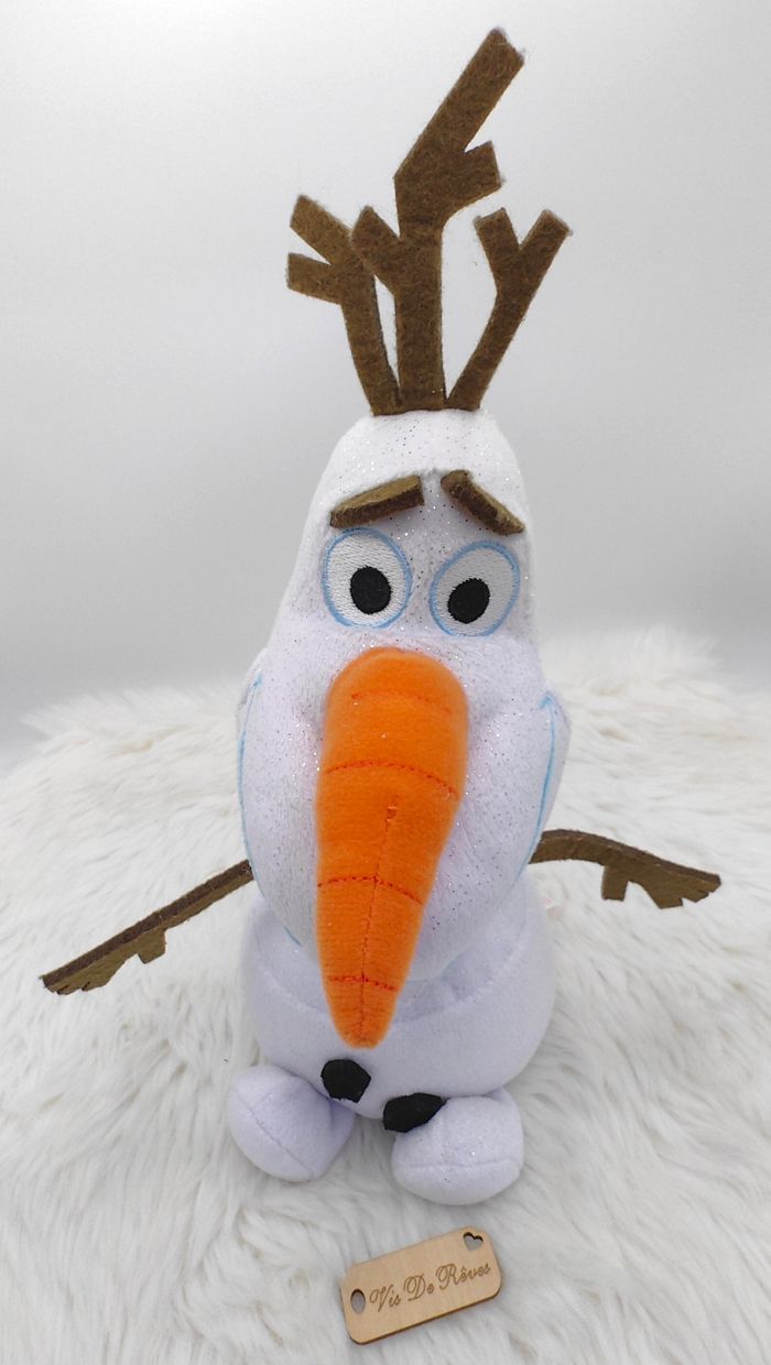 Doudou peluche Olaf Reine des Neiges Ty Sparkle Disney - photo numéro 3