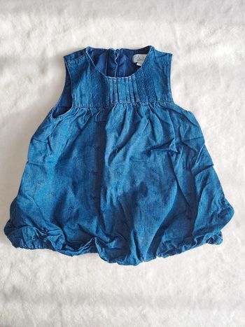Robe en jean bébé fille taille 3 mois