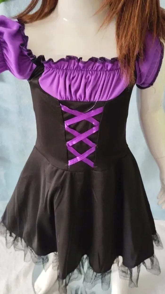 Robe Sorcière Halloween 6 ans - photo numéro 2