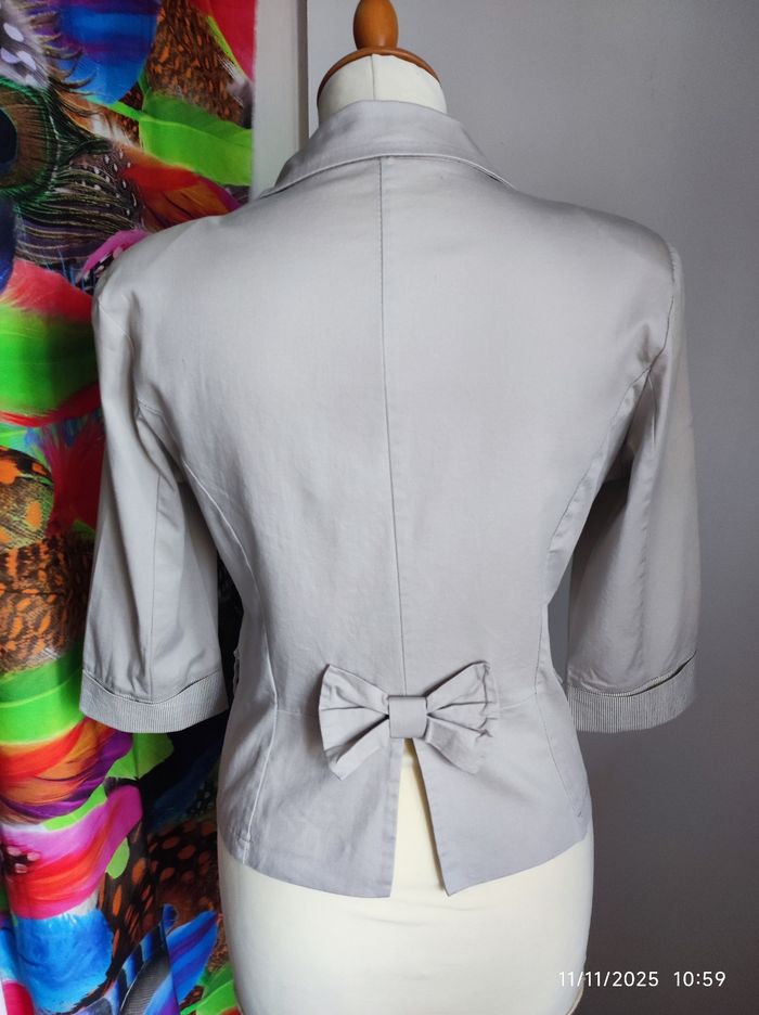 Veste Été écrue Femme Taille M manches 3/4 - photo numéro 3