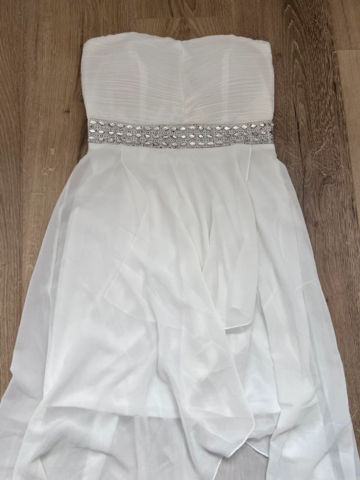 Robe de soirée blanche M/L - photo numéro 3