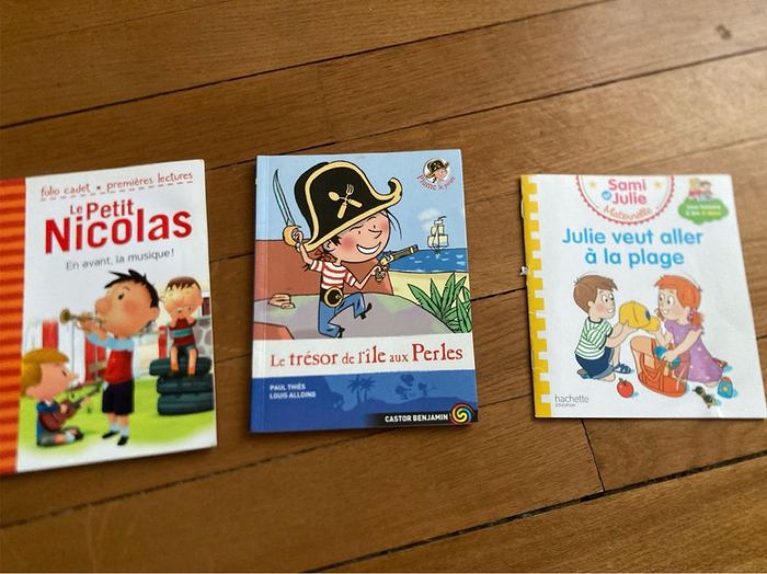 Lot de 3 livres : Petit Nicolas, Pirate, Sami & Julie