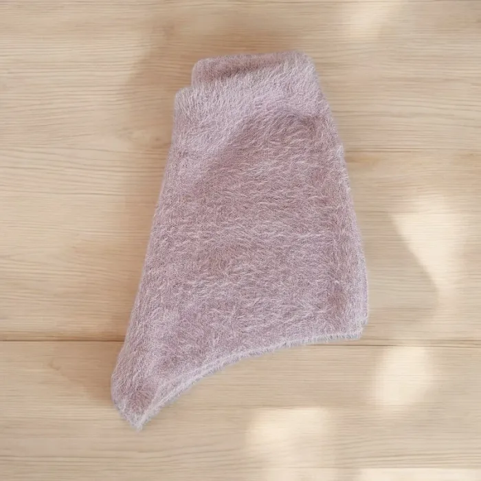 mini short bas de pyjama rose poudré duveteux - photo numéro 2