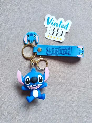 Porte clés Lilo & Stitch bleu