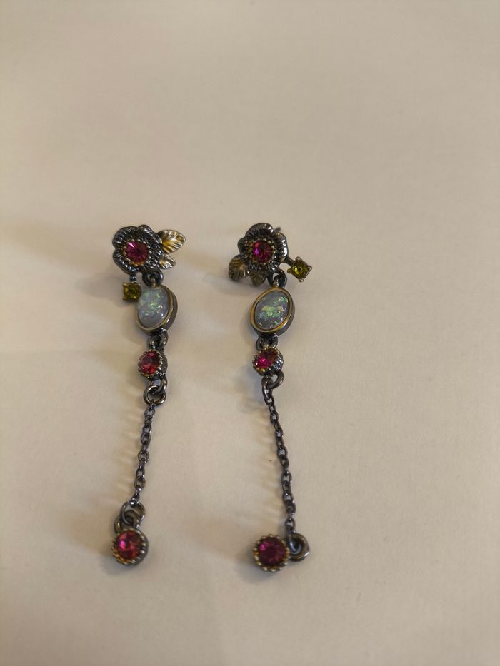 Boucles d'oreilles pendantes - photo numéro 1