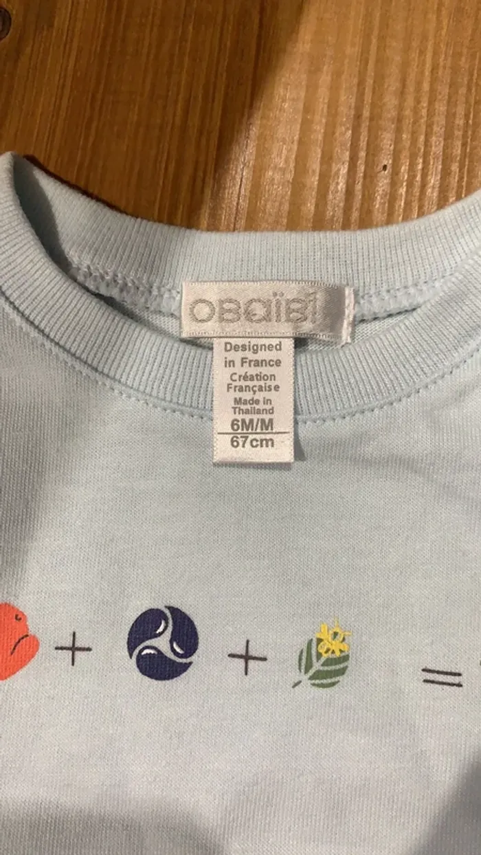 Tee-shirts obaibi 6 mois - photo numéro 2