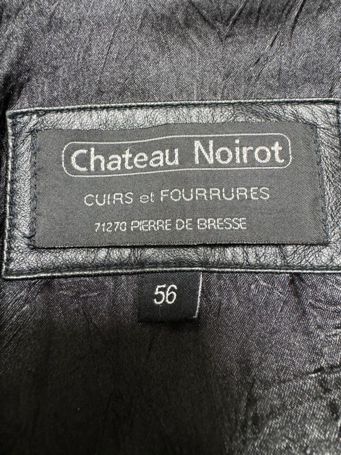 Long manteau en cuir vintage Taille XL - photo numéro 3