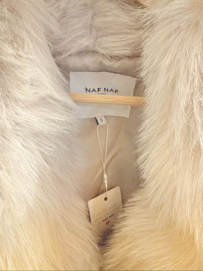 Veste fausse fourrure beige - photo numéro 2