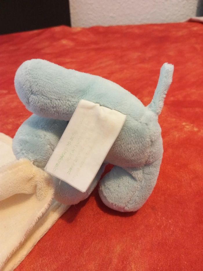 Doudou Éléphant bleu kimbaloo, la halle - photo numéro 7