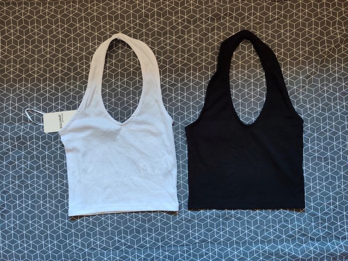 Lot 2 dos nue blanc et noir Jennyfer taille S