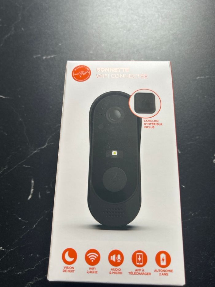 Sonnette Vidéo Connectée WiFi - Marque Française (Mobility Lab) - photo numéro 2